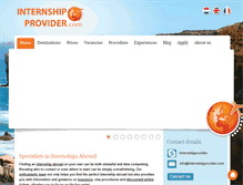 Tablet Screenshot of internshipprovider.com